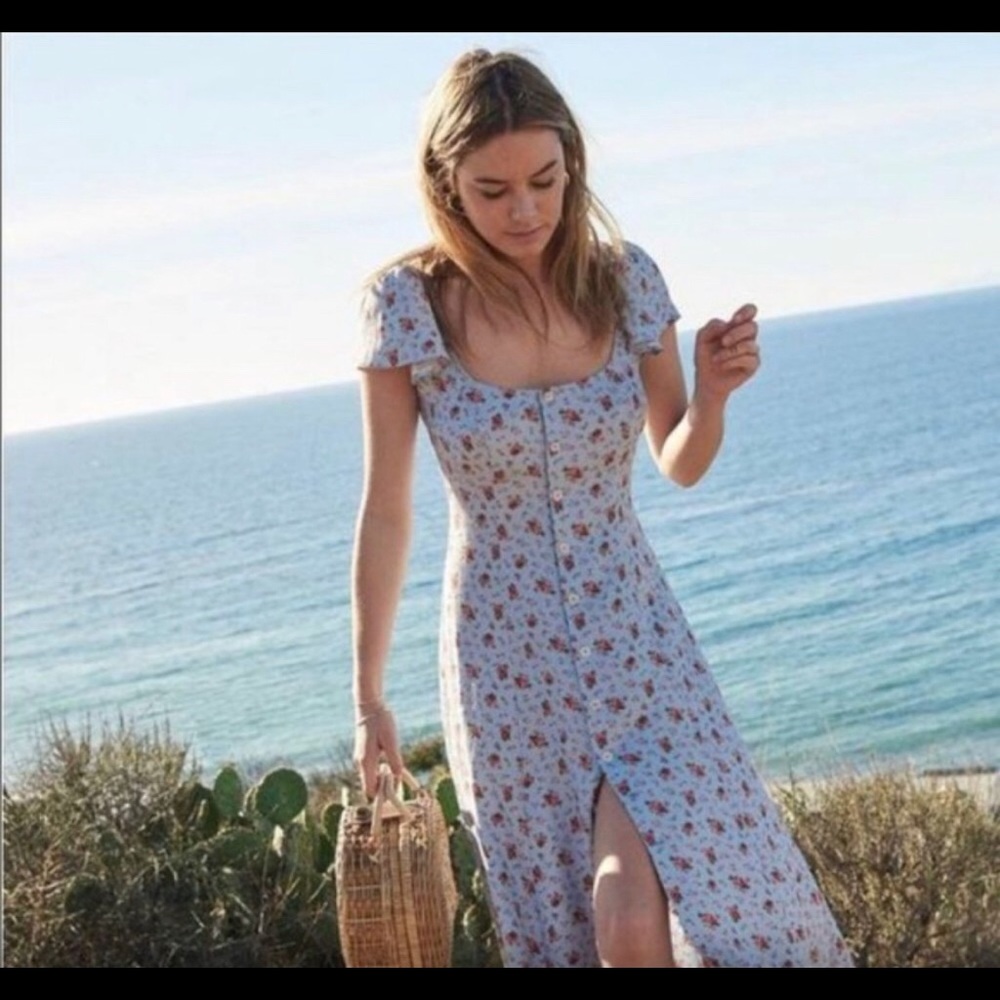 Reformation Harbor Dress in Petunia